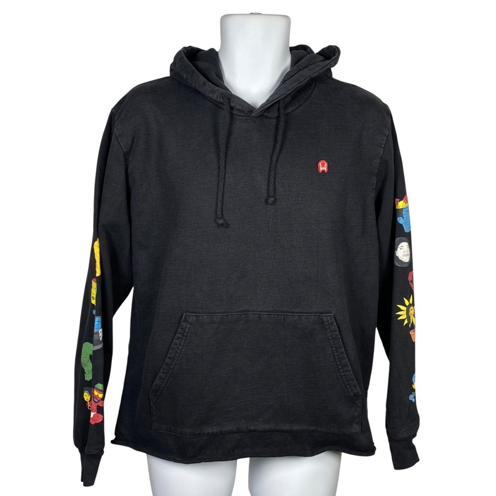 Owsla Skrillex Hoodie Sweatshirt Mens Size M Printed Graphic Sleeves Pullover